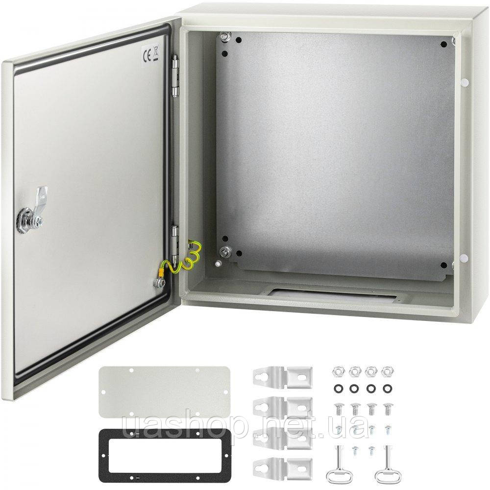 Vevor 316476 Розподільна шафа NEMA промислова, 40 x 40 x 15 см Сталева розподільна шафа NEMA 4X, водонепроникна та пилонепроникна