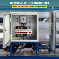 Vevor 316476 Розподільна шафа NEMA промислова, 40 x 40 x 15 см Сталева розподільна шафа NEMA 4X, водонепроникна та пилонепроникна