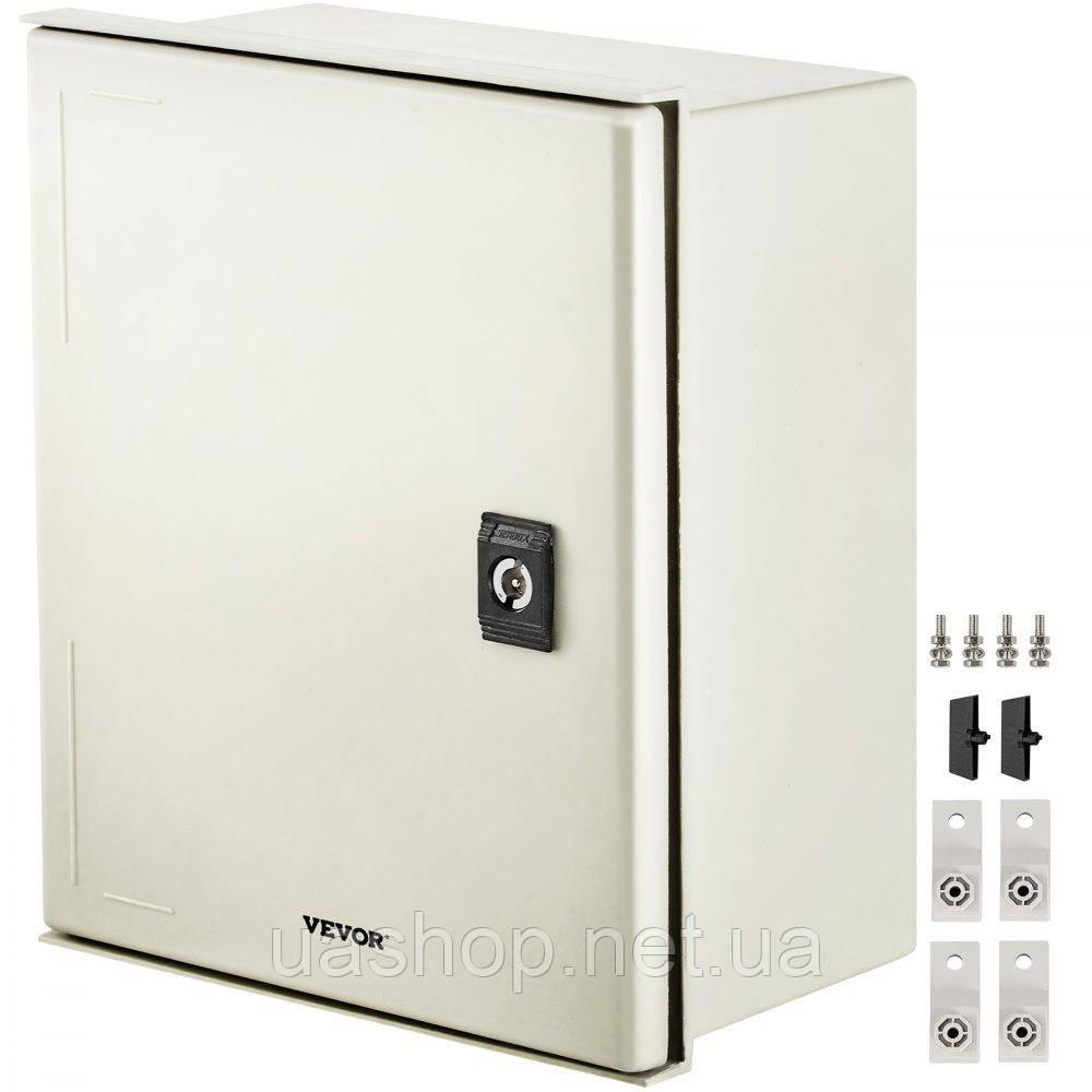 Vevor 316472 Розподільна коробка NEMA Fiberglass Shell, 30x25x14cm NEMA 3X Fiberglass Distribution Cabinet, IP66, водонепроникна