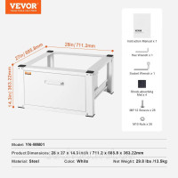 Vevor 315558 Плінтус Пральня універсальний 27