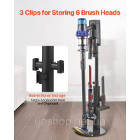 Vevor 315590 Підставка для пилососа 130 см, тримач для зберігання Dyson Multi-Models, 3 затискачі