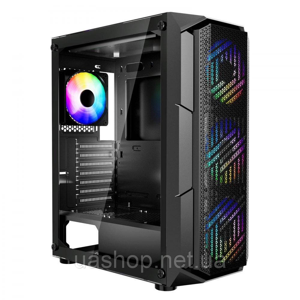 Vevor 316601 Ігровий корпус для ПК Mid-Tower з 4 вентиляторами ARGB 120 мм для материнської плати ATX