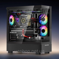 Vevor 316604 Геймерський корпус для ПК, корпус mid-tower, ATX, 6x 120 мм, PWM, ARGB, ATX/M-ATX/ITX