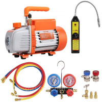 Vevor 316646 1/4 HP Вакуумний насос HVAC Набір манометрів 4 CFM Вакуумний насос зі шлангом Vevor 316646 1/4 HP Вакуумний насос HVAC Набір манометрів 4 CFM Вакуумний насос зі шлангом