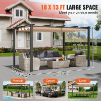 Vevor 317582 Пергола 2,96 x 3,95 x 2,3 м, альтанка з сонцезахисним дахом, садова альтанка класу захисту від ультрафіолету UV50+, Vevor 317582 Пергола 2,96 x 3,95 x 2,3 м, альтанка з сонцезахисним дахом, садова альтанка класу захисту від ультрафіолету UV50+,