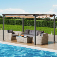 Vevor 317582 Пергола 2,96 x 3,95 x 2,3 м, альтанка з сонцезахисним дахом, садова альтанка класу захисту від ультрафіолету UV50+, Vevor 317582 Пергола 2,96 x 3,95 x 2,3 м, альтанка з сонцезахисним дахом, садова альтанка класу захисту від ультрафіолету UV50+,