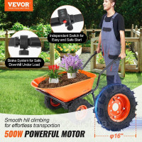 Vevor 317669 тачка транспортна тачка будівельна тачка штовхач 260кг 167х76х78см Vevor 317669 тачка транспортна тачка будівельна тачка штовхач 260кг 167х76х78см