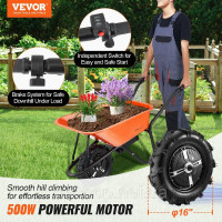 Vevor 317670 тачка транспортна тачка будівельна тачка штовхач 150кг 151х60х70см