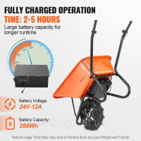 Vevor 317670 тачка транспортна тачка будівельна тачка штовхач 150кг 151х60х70см