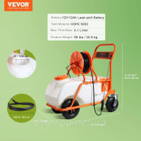 Vevor 317804 Обприскувач Напірний обприскувач Рюкзаковий обприскувач Садовий обприскувач 60л 0-90PSI
