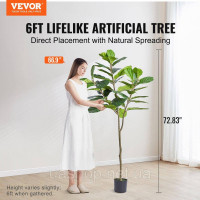 Vevor 317929 Скрипка Інжир штучна 81x81x185см Штучна рослина PE Штучні рослини Підроблені пластикові рослини в горщику Штучна Vevor 317929 Скрипка Інжир штучна 81x81x185см Штучна рослина PE Штучні рослини Підроблені пластикові рослини в горщику Штучна