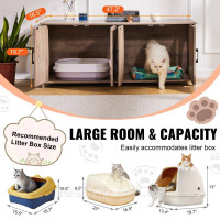 Vevor 318113 котячий туалет котячий лоток тумба котячий будиночок тумба для котів 1,19х0,46х0,5м