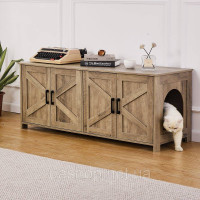 Vevor 318113 котячий туалет котячий лоток тумба котячий будиночок тумба для котів 1,19х0,46х0,5м