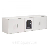 Vevor 318115 котячий туалет кошачий лоток тумба тумба котяча 1,47х0,46х0,45м білий Vevor 318115 котячий туалет кошачий лоток тумба тумба котяча 1,47х0,46х0,45м білий
