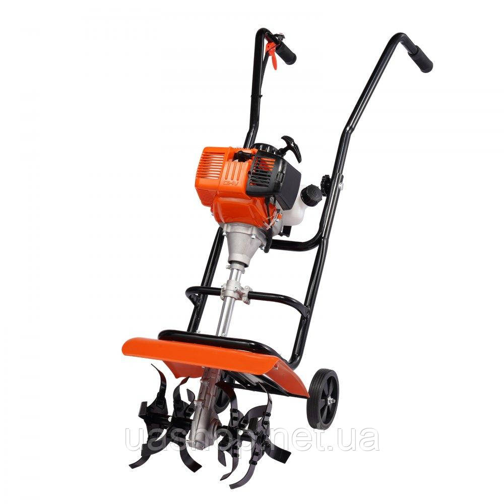 Vevor 318147 Культиватор, газовий, 38 см³, 4-тактний садовий культиватор, культиватор з 4 регульованими сталевими передніми лапами