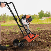 Vevor 318147 Культиватор, газовий, 38 см³, 4-тактний садовий культиватор, культиватор з 4 регульованими сталевими передніми лапами Vevor 318147 Культиватор, газовий, 38 см³, 4-тактний садовий культиватор, культиватор з 4 регульованими сталевими передніми лапами