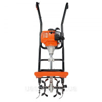 Vevor 318147 Культиватор, газовий, 38 см³, 4-тактний садовий культиватор, культиватор з 4 регульованими сталевими передніми лапами Vevor 318147 Культиватор, газовий, 38 см³, 4-тактний садовий культиватор, культиватор з 4 регульованими сталевими передніми лапами