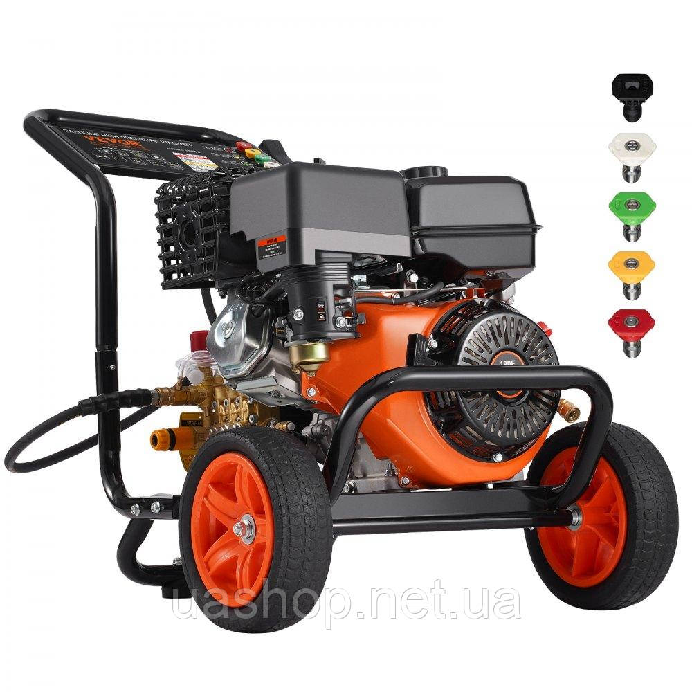 Vevor 318178 Бензиновий мийний апарат високого тиску 4400 PSI 15 л/хв 4 галони за хвилину з комплектом 5 насадок для автомобілів