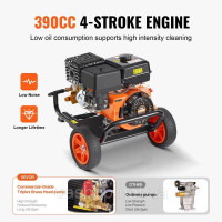 Vevor 318178 Бензиновий мийний апарат високого тиску 4400 PSI 15 л/хв 4 галони за хвилину з комплектом 5 насадок для автомобілів
