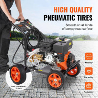 Vevor 318178 Бензиновий мийний апарат високого тиску 4400 PSI 15 л/хв 4 галони за хвилину з комплектом 5 насадок для автомобілів