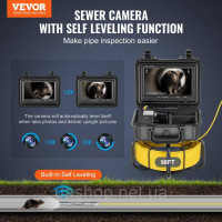 Vevor 318300 Камера для труб 30 м, камера для огляду каналізації, екран 23 см, 36-кратне збільшення Vevor 318300 Камера для труб 30 м, камера для огляду каналізації, екран 23 см, 36-кратне збільшення