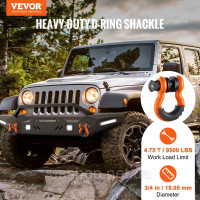 Vevor 310148 E 2 Spack 3/4 дюйма D-кільця вигнута з 7/8 дюймовим гвинтовим олівцем опору 28500 кг Vevor 310148 E 2 Spack 3/4 дюйма D-кільця вигнута з 7/8 дюймовим гвинтовим олівцем опору 28500 кг