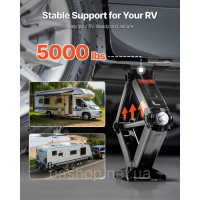 Vevor 310332 RV Scissor Wagon підйомник підйомника 2 PCS. Джек 2268 кг 103-595 мм
