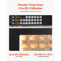 Vevor 311888 Конвекційна піч Професійний тостер Baker з нержавіючої сталі 58 л