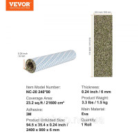 Vevor 313212 Підлогове покриття для човнів, палуба для човна з піни EVA, 2400 x 900 x 6 мм, неслизьке, самоклеюче підлогове Vevor 313212 Підлогове покриття для човнів, палуба для човна з піни EVA, 2400 x 900 x 6 мм, неслизьке, самоклеюче підлогове