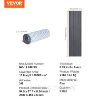 Vevor 313215 Підлогове покриття для човнів, палуба для човна з піни EVA, 2400 x 450 x 6 мм, неслизьке, самоклеюче підлогове Vevor 313215 Підлогове покриття для човнів, палуба для човна з піни EVA, 2400 x 450 x 6 мм, неслизьке, самоклеюче підлогове