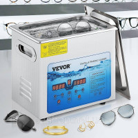 Vevor 313443 Ультразвуковий очищувач Ультразвуковий очищувач 6 л для окулярів Годинники Ювелірні вироби Сережки Кільця Намиста