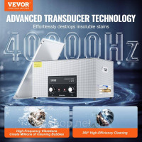 Vevor 313455 Ультразвуковий очищувач 22L з таймером нагрівання та amp; Кошик Цифрова звукова машина Vevor 313455 Ультразвуковий очищувач 22L з таймером нагрівання та amp; Кошик Цифрова звукова машина