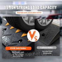 Vevor 314226 Гумовий пандус 2x з порогом 50x32x11 см 5T Vevor 314226 Гумовий пандус 2x з порогом 50x32x11 см 5T