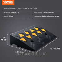 Vevor 314226 Гумовий пандус 2x з порогом 50x32x11 см 5T Vevor 314226 Гумовий пандус 2x з порогом 50x32x11 см 5T