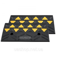 Vevor 314226 Гумовий пандус 2x з порогом 50x32x11 см 5T Vevor 314226 Гумовий пандус 2x з порогом 50x32x11 см 5T