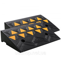 Vevor 314226 Гумовий пандус 2x з порогом 50x32x11 см 5T Vevor 314226 Гумовий пандус 2x з порогом 50x32x11 см 5T