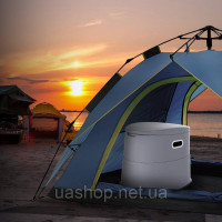 Vevor 315390 Кемпінговий туалет 5 л з туалетним папером і тримачем для мобільного телефону, Портативний кемпінговий туалет 500 x