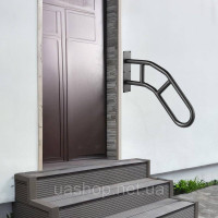 Vevor 315830 Поручні для сходів для вулиці, настінні захисні поручні довжиною 73,7 см для 1-3 сходинок, U-подібні поручні з