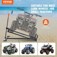 Vevor 318206 Підйомник для газонокосарки з вантажопідйомністю 399 кг, телескопічна платформа для обслуговування з кривошипом та Vevor 318206 Підйомник для газонокосарки з вантажопідйомністю 399 кг, телескопічна платформа для обслуговування з кривошипом та