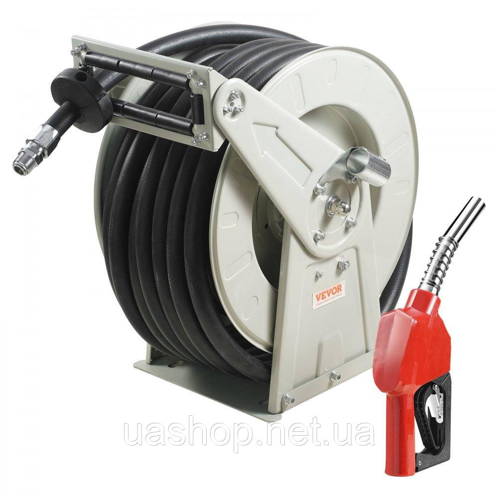 Vevor 318239 Котушка для шланга 25,4 мм x 15,24 м Котушка для повітряного шланга Макс. робочий тиск 300 PSI Робочий тиск 300 PSI