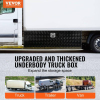 Vevor 310841 Ящик для інструментів Truckbox, ящик для причепа під кузовом, ящик для інструментів 1524 x 432 x 457 мм, ящик для