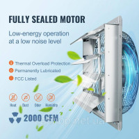 Vevor 311153 Витяжний вентилятор Настінний вентилятор 409 мм Настінний 1506 CFM AC