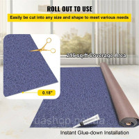 Vevor 311501 Килим, килими для патіо, 1,8 x 11 м, синій, для внутрішнього та зовнішнього використання, поліефірне волокно Vevor 311501 Килим, килими для патіо, 1,8 x 11 м, синій, для внутрішнього та зовнішнього використання, поліефірне волокно