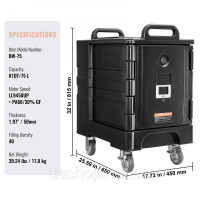 Vevor 312522 Ізоляційний харчовий контейнер Food Container Carrier 75L Марміт Vevor 312522 Ізоляційний харчовий контейнер Food Container Carrier 75L Марміт