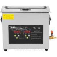 Vevor 313465 Цифровий ультразвуковий очисник 6L, нагрівач, таймер, 400 Вт, ювелірні окуляри Vevor 313465 Цифровий ультразвуковий очисник 6L, нагрівач, таймер, 400 Вт, ювелірні окуляри