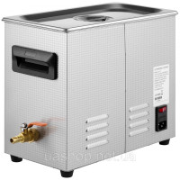 Vevor 313465 Цифровий ультразвуковий очисник 6L, нагрівач, таймер, 400 Вт, ювелірні окуляри Vevor 313465 Цифровий ультразвуковий очисник 6L, нагрівач, таймер, 400 Вт, ювелірні окуляри