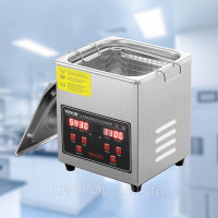 Vevor 313470 Ультразвуковий очищувач Ультразвуковий пристрій для очищення нержавіючої сталі 150 Вт, 2 л Ультразвуковий пристрій Vevor 313470 Ультразвуковий очищувач Ультразвуковий пристрій для очищення нержавіючої сталі 150 Вт, 2 л Ультразвуковий пристрій