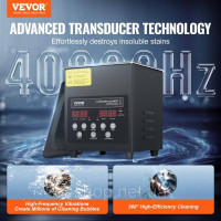 Vevor 313473 Ультразвукова машина для чищення 2L з нагрівачем кошика та таймером 60 Вт Vevor 313473 Ультразвукова машина для чищення 2L з нагрівачем кошика та таймером 60 Вт