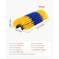 Vevor 313829 Щітка для худоби з 2 гвинтами, 43,5 x 19 x 10 см, щітка для чищення, для полегшення свербіння та постійного чищення, Vevor 313829 Щітка для худоби з 2 гвинтами, 43,5 x 19 x 10 см, щітка для чищення, для полегшення свербіння та постійного чищення,