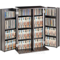 Vevor 314902 Шафа для зберігання медіа, шафа для DVD-дисків з дверцятами та полицями, для зберігання компакт-дисків до 576